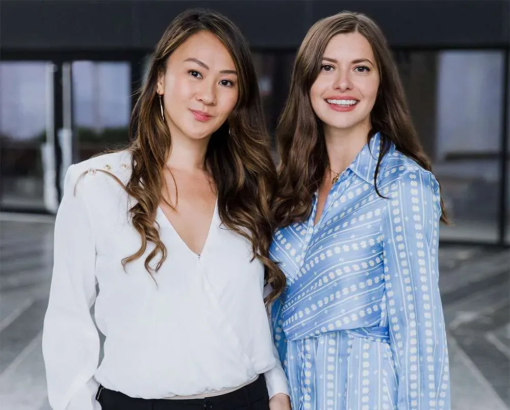 AltoVita co-founders Vivi Cahyadi Himmel and Karolina Saviova standing together.